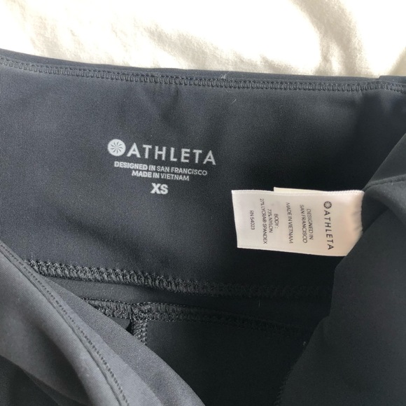 ATHLETA Stellar Tight Legging Pant BLACK BLUE luxe Fabric Leggings Size XS - Picture 6 of 12
